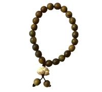 Sofisticado temperamento de joyería nacional de madera con cuentas para mujer con un toque de estilos nacionales, joyería vintage de moda, talla única, como se describe