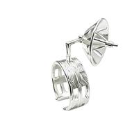 Sofisticados duales usan joyería de cobre Clip de oreja hecho a mano o anillos llamativos Accesorios para looks de Pendientes llamativos