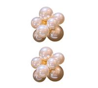 Sofisticados pendientes de perlas con agua dulce auténtica y aleación resistente, adecuados para cualquier ocasión, usa elegantes tachuelas