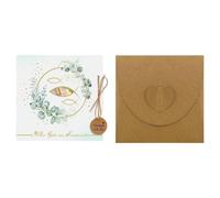 Sofisticados sobres de cumpleaños con cierre de corazón sacramental para regalos sacramentales, dinero creativo del sacramento