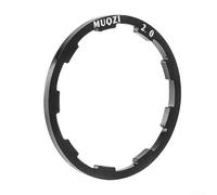 Sofisticated Spacer Solutions - Juego de arandelas de aleación de aluminio diseñadas para ciclistas (negro 2 mm)