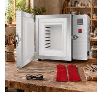 Soflightmok Horno Eléctrico 1500W para Fundición a la Cera Perdida,800°C