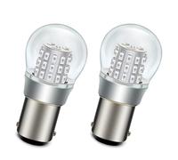 SOFOC BA15D Bombilla LED 6V 12V DC Rojo Luz Frenado/Trasera Luz de Posición Para Automóvil Autocaravana Cámping Barco etc. 3014 39SMD 1000Lm Más Brillante 2Pcs