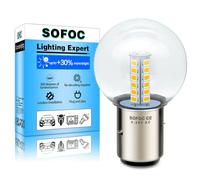 SOFOC BA20D Bombilla S2 LED Para Faro De Motocicleta Blanco Cálido 6V 12V 24V Compatible 6-30V AC/DC 2W G40 Diseño 1:1 Con La Lámpara Halógena Original 1 Unidad