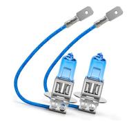 SOFOC H3 Bombilla PK22S 24V 100W Blanco Frío 6000K Faros 1500Lm +30% Brillo Luz Diurna Larga/Corta Lámpara Auxiliar Halógeno 2Pcs