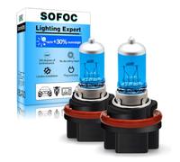 SOFOC HS5 Bombilla Halógena para Faro P23T 12V 35/30W 5000K Blanco Doble Filamento Luz Alta/Baja para Motocicleta Coche Plug & Play 2Pcs