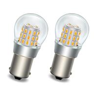 SOFOC P21W 1156 BA15S Bombilla LED 6V 12V DC Ámbar/Amarillo Para Luz Intermitente Automotriz Luz de Marcador Lateral 3014 39SMD 1000Lm Más Brillante 2Pcs