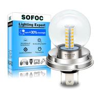 SOFOC P45T Bombilla LED R2 Para Motocicleta/Automóvil Luz Blanca Cálida 6V 12V 24V Compatible Con 6-30V AC/DC 2W G40 Diseño 1:1 Con La Lámpara Halógena Original 1 Unidad