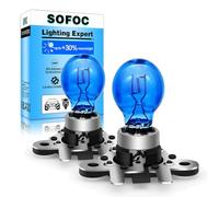 SOFOC PH19W 12V 19W Bombilla Halógena Blanca para Luz de Marcha Atrás, Luz Diurna Reemplazo Directo OEM/Modificación Doble Pin 2 Piezas