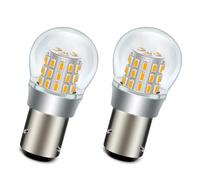 SOFOC PR21/5W BAW15D Bombilla LED 6V 12V DC Ámbar/Amarillo Luz Intermitente Para Automóvil Autocaravana Cámping Barco etc. 3014 39SMD 1000Lm Más Brillante 2Pcs