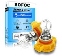 SOFOC PSX24W Bombilla 12V Luz de Niebla Blanco Cálido Luz Diurna Luz de Estacionamiento PSX Bombilla Halógena 24W 2Piezas