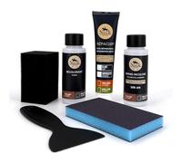 SOFOLK Kit de renovación de Cuero y Polipiel: reparación + Pintura + Barniz - Volante, Asiento de Coche, sillón, Zapatos (1011)