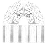 SOFPLATE 1 Caja 600 Piezas Alfileres de Cabeza Plana de Plata Alfileres Rectos Finos Alfileres de Cabeza Plana de 40 mm de Largo Alfileres de Joyería de Latón Alfileres para Fabricación de Joyas Acces