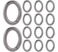 SOFPLATE 1 caja de 20 mosquetones Ovalados de Resorte Llavero de Metal Color Bronce de Aleación Pequeña de Gatillo Ganchos A Presión Cierres de Hebilla Accesorios para Joyas Bolsos Llaveros Cordones M