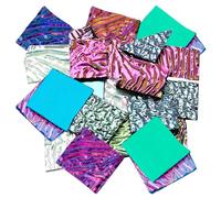 SOFPLATE 1 Caja de Aproximadamente 84g de Desechos de Vidrio Dicroico Piezas de Vidrio Fusible con Colores Iridiscentes Piezas de Arte para Horno Microondas Material Compatible para la Fabricación de