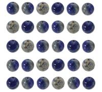 SOFPLATE 2 hebra de Aproximadamente 90 a 94 Cuentas de Lapislázuli de 8mm Bolas de Piedra Natural Auténtica Redondas Pequeñas Y Lisas Espaciadores Sueltos para Hacer Joyas Pulseras Collares Y Pendien