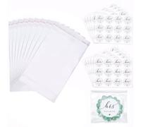 SOFPLATE 240 Piezas Bolsas de Pegatina de Celofán Transparentes Bolsas para Galletas y Dulces con Pegatinas de Sus Favoritos de Él y Ella 6,7 x 4 Pulgadas Pequeñas Bolsas Autoadhesivas de Regalo para