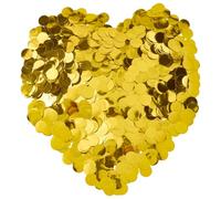 SOFPLATE Confeti de Lentejuelas Doradas de 100g para Mesa de Fiesta Confeti Pequeño de Plástico Plano Redondo con Puntos Círculos Decoración de Lentejuelas de Polietileno Accesorios para Centros de Me