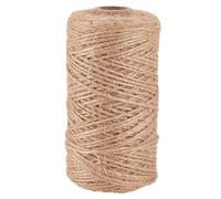 SOFPLATE Cuerda de Yute Natural de 100 m/328 pies Cuerda de Macramé Fina de 1mm Hilo de Lino Y Cáñamo Hecho A Mano para Envolver Regalos de Jardín Manualidades Y Decoración