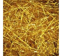 SOFPLATE Relleno de Papel Triturado de 100g para Cestas de Regalo Papel de Plástico Dorado Película Iridiscente Metálica Brillante Trozos de Papel para Cestas Confeti Arrugado para Envolver Regalos Re