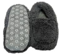 Soframar Cozy Bienestar Zapatillas Bolsa de agua caliente - Gris Oscuro