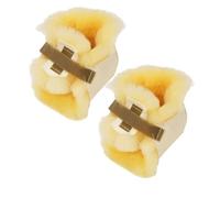 Sofsheep 100% auténtico protector de talón de piel de oveja médica, botas de lana para apoyar talones (par)