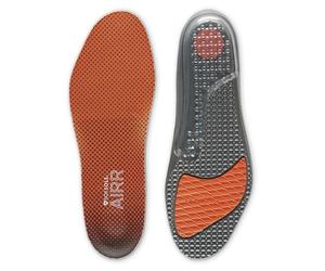 SofSole Airr Plantillas - Amortiguación Definitiva | Gris/Naranja; EU 42-44; diseño fino; cápsulas de aire SKYDEX para máxima amortiguación - para todo tipo de calzado
