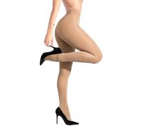 sofsy Medias Opacas Italianas Pantyhose para Mujer L - natural beige - Cintura Alta, medias cómodas y suaves - para uso diario, oficina y yoga