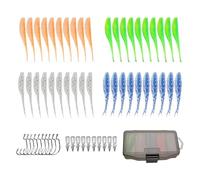 Soft Bait Fishing Lures | Realistic Soft Swimbait with Hooks - Paddle Tail Fishing Lures - Swimbait Design That Creates A ThBass Trout Sports Outdoors Saltwater Freshwater Men Crappie Shad