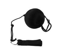 Soft Ball Poi - Bola Poi para danza del vientre, bola de serpentina Poi, bola suave para baile, cadena ajustable, bolas de lanzamiento de Poi negra, accesorio de baile portátil para danza del vientre