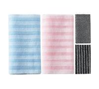 Soft Bath Scrubber - Shower Towel for Body Cleaning | Carbon Fiber with Polyester Blend, Fast Drying Loofah, Back Washer for Men, Women, Adults, Elderly, Home