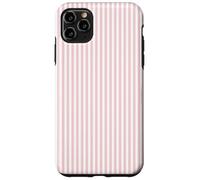 Soft Blush Pink Pinstripe English Country Garden Design Carcasa para iPhone 11 Pro MAX