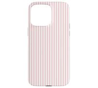 Soft Blush Pink Pinstripe English Country Garden Design Carcasa para iPhone 15 Pro MAX