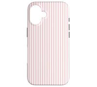 Soft Blush Pink Pinstripe English Country Garden Design Carcasa para iPhone 16