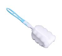 Soft Bottle Brush - 25.5cm 360° Rotatable Head | Sponge & ABS Scrubber, Long Handle Bottle Cleaner For Bottles Wine Glasses Coffee Cups Scratch-Free Cleaning Ability Efficient 1 Pack