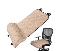 Soft Car Cushion - Warm Seat Cover ¦ 19x15x11cm Leg Rest Cushion with Pressure Reliefs Function, Plush Leg Pad with Buckle Installation, Automotive Seat Pad, Vehicle Accessory for Driving Comfort