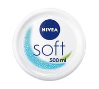 NIVEA Soft (1 x 500 ml), crema multiusos con aceite de jojoba y vitamina E, crema hidratante intensiva para el cuidado de la piel de cara, cuerpo y manos, sin parabenos