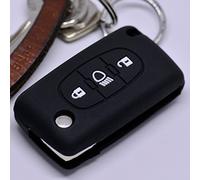 Soft Case Funda Protectora Llave del Coche Citroen C4 Picasso C5 C8 Despacho Jumpy Key Shell Llave Plegable/Color Negro