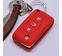 Soft Case Funda Protectora para Llave de Coche para Citroen C4 Picasso C5 C8 Despacho Jumpy Key Shell Llave Plegable/Color Rojo
