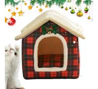 Soft Cat Bed Hideaway, Enclosed Cat House, Covered Dog Bed, Enclosed Warm Cat Dome with Soft, Plush Interior Design for Your Pets to Rest and Relax in Comfort (1 Piece)