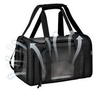 Soft Cat Carrier Bag - Transportín diario para mascotas, transportador diario para mascotas, bolsa de viaje transpirable, peso ligero para perros pequeños y gatos, coche, viajes al aire libre y el día