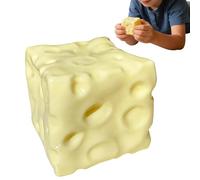 Soft Cheese Fidget, Squish Food Fidget, 2.36x2.36 Relaxation Sensory Game with Soft Gel Texture, Slow Rising Stress Relief Toy with Cute Shape, Sensory Toy for Office School Use