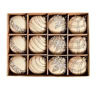 Soft Christmas Balls - Seasonal Christmas Ornament, Tree Decorations for Holiday, Tree Spheres with Glitter Design, Home Accessories Velvet Balls, Bauble Set for Living Room Display