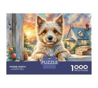 Soft Coated Wheaten Terrier 1000 Pieza Cartulina Premium Rompecabezas Premium Adorable Pet Extremadamente Difícil Desafío Único Rompecabezas para Adultos Y Niños 38x26cm/1000pcs