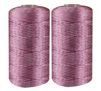 Soft Cord Nylon Yarn, 2Pcs Ice Linen Silk Hand Knitting Light Body Yarn