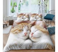 Soft Cuddle Scene Funda Edredon Microfibra Juego de Ropa de Cama de 3 Piezas Impresión 3D Cierre de Soft Cuddle Escena Funda de Edredón Funda de Almohada a Juego Transpirable Lavables for Adultos