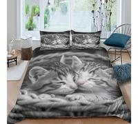 Soft cuddle style Funda Edredon de poliéster Tres Piezas Diseño 3D con Cremallera Soft cuddle estilo Funda de Edredón incluye Funda de Almohada a Juego Suave Lavables for Adolescentes King（220x240cm）