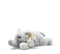 Soft Cuddly Friends Elna Elefante - 28 cm - Peluche para niños - Suave y Suave - Lavable - Gris Claro (064074)