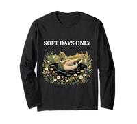 Soft Days Only Cute Duck Pond Cozy Nature Cottagecore Calma Manga Larga