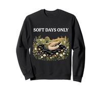 Soft Days Only Cute Duck Pond Cozy Nature Cottagecore Calma Sudadera